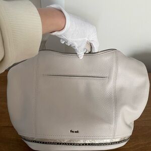 The Sak Off-White Leather Tote